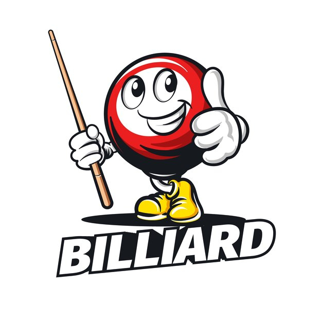 A image of a type of logo designing - Billiard