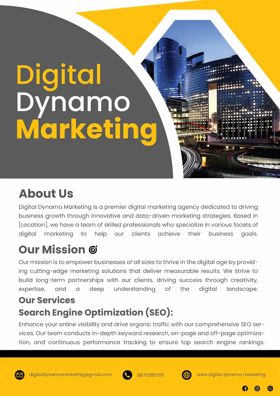 Digital Marketing company profile sample