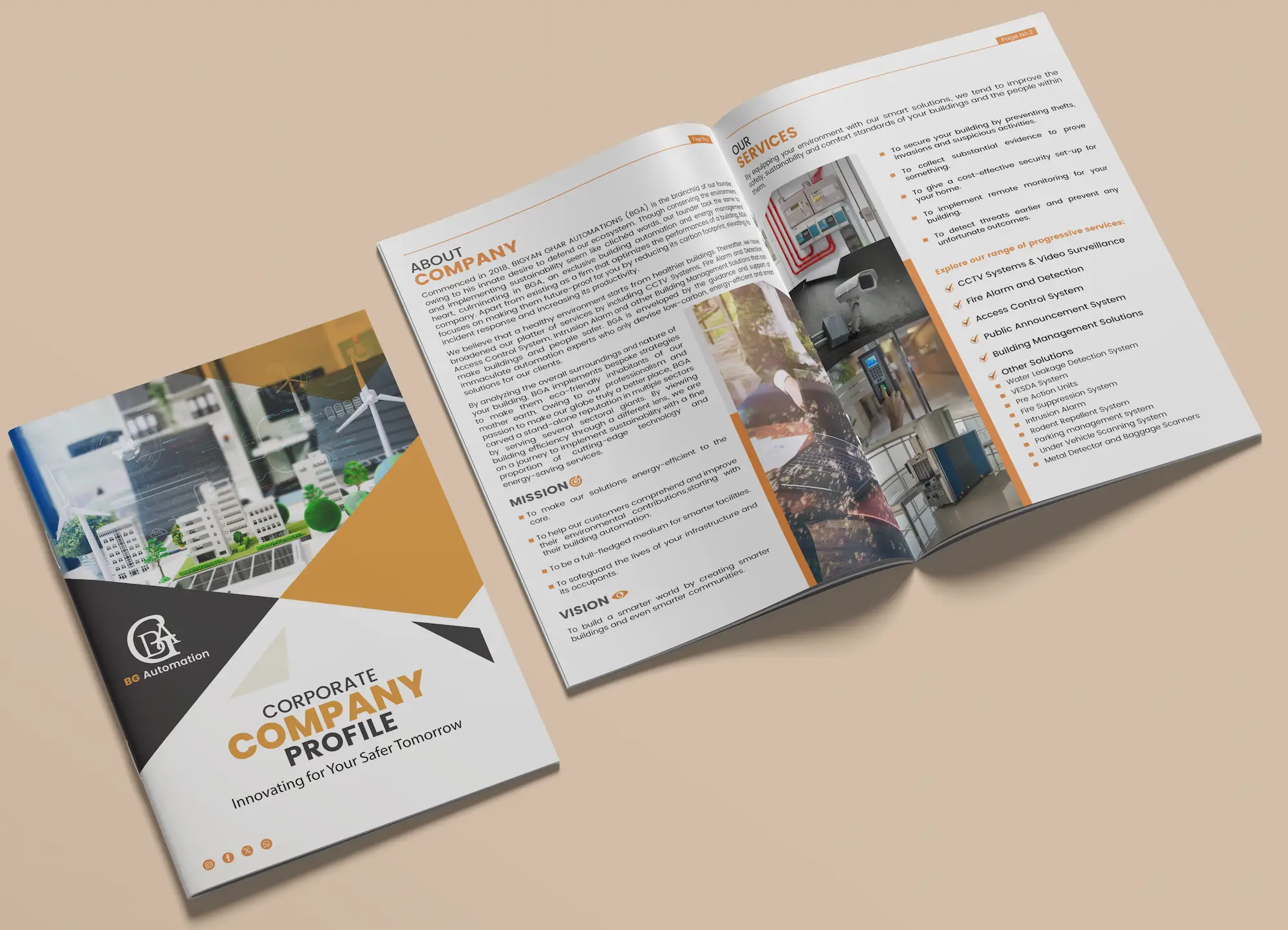 Corporate company profile design sample