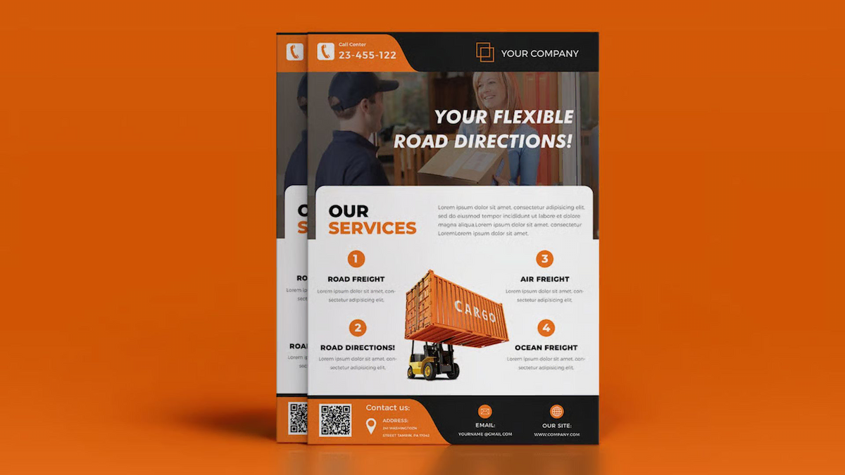 Expert logistics company profile brochures