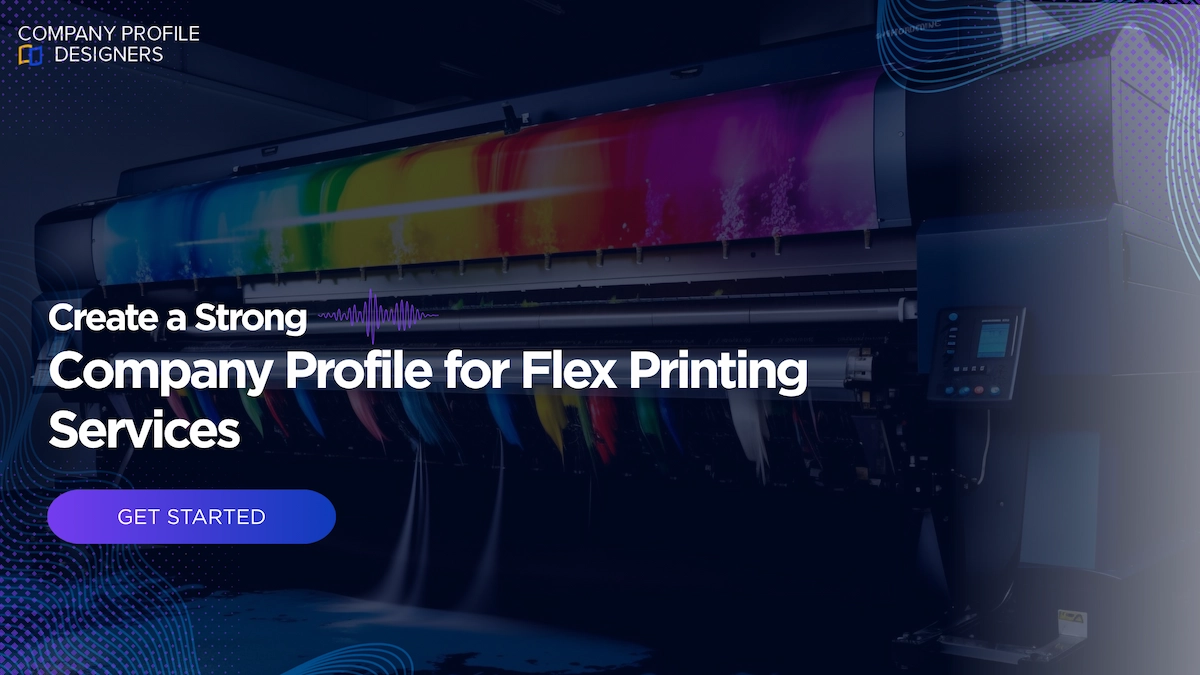 Flex printing company profile designs