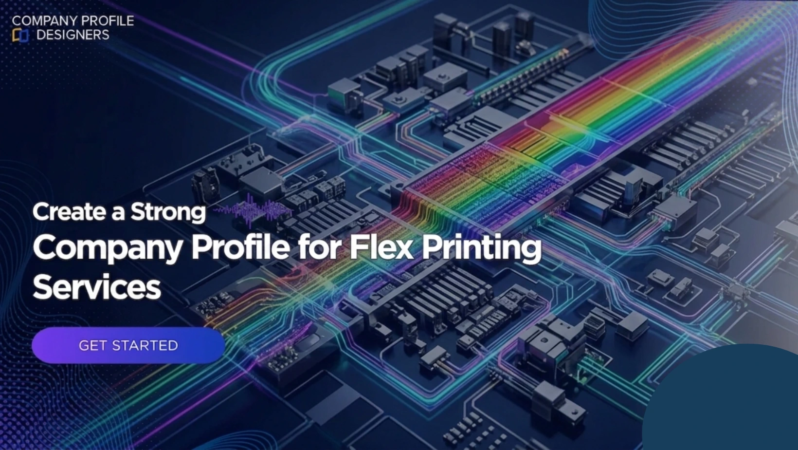Flex printing company profile designs