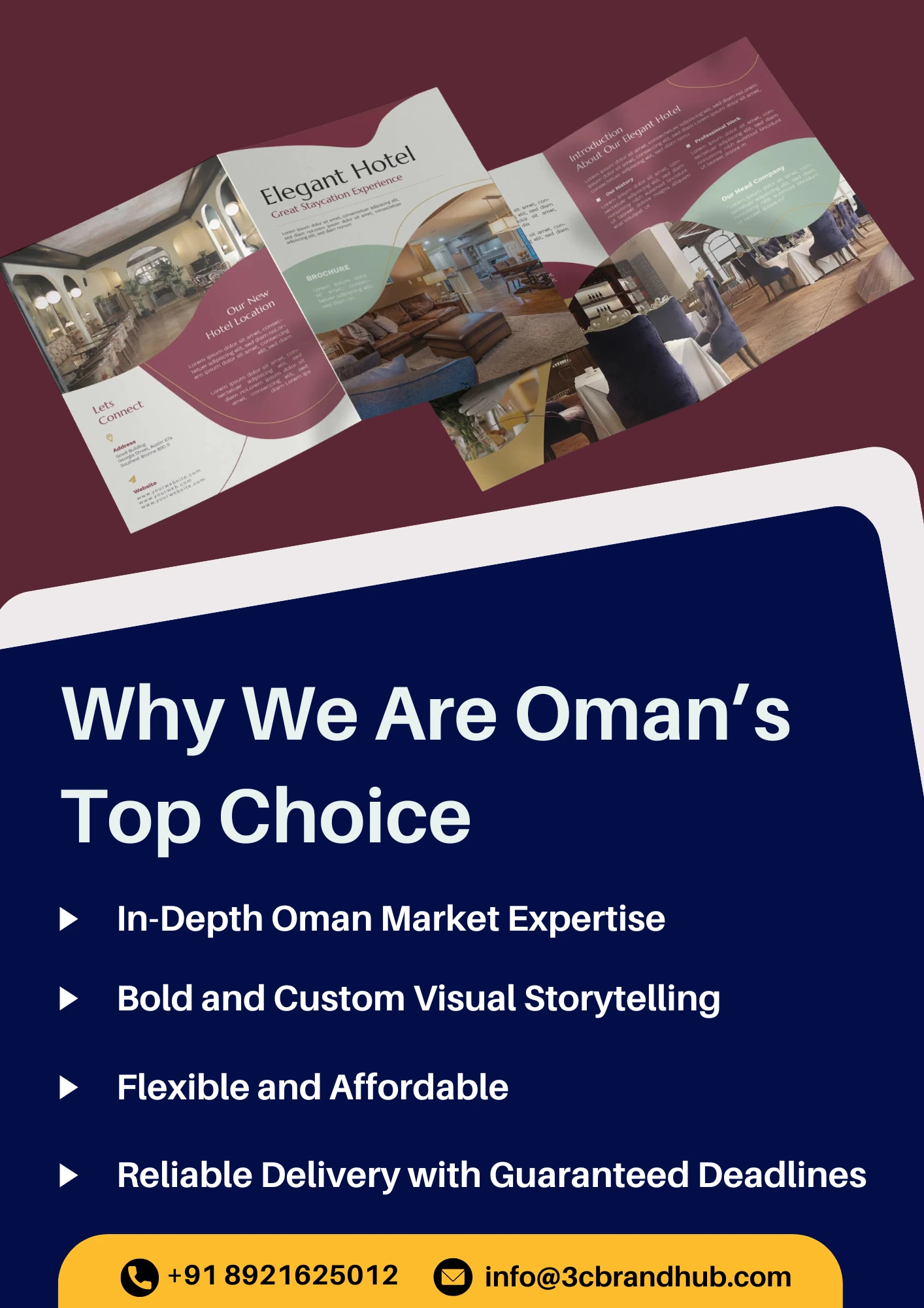 Company profile design service in Oman