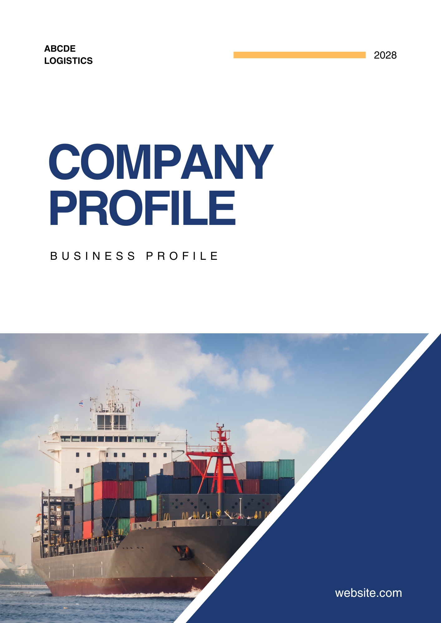 brief company profile layout