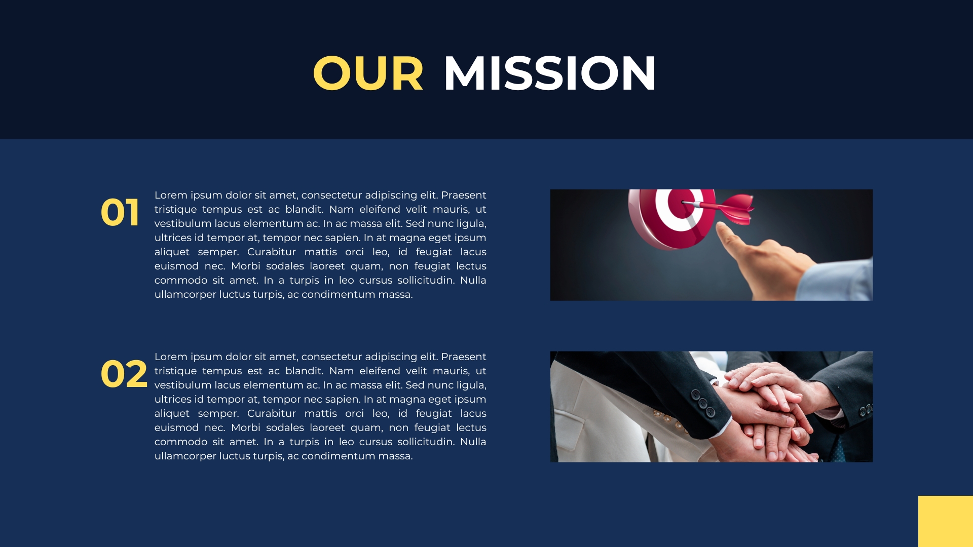 our mission in company profile